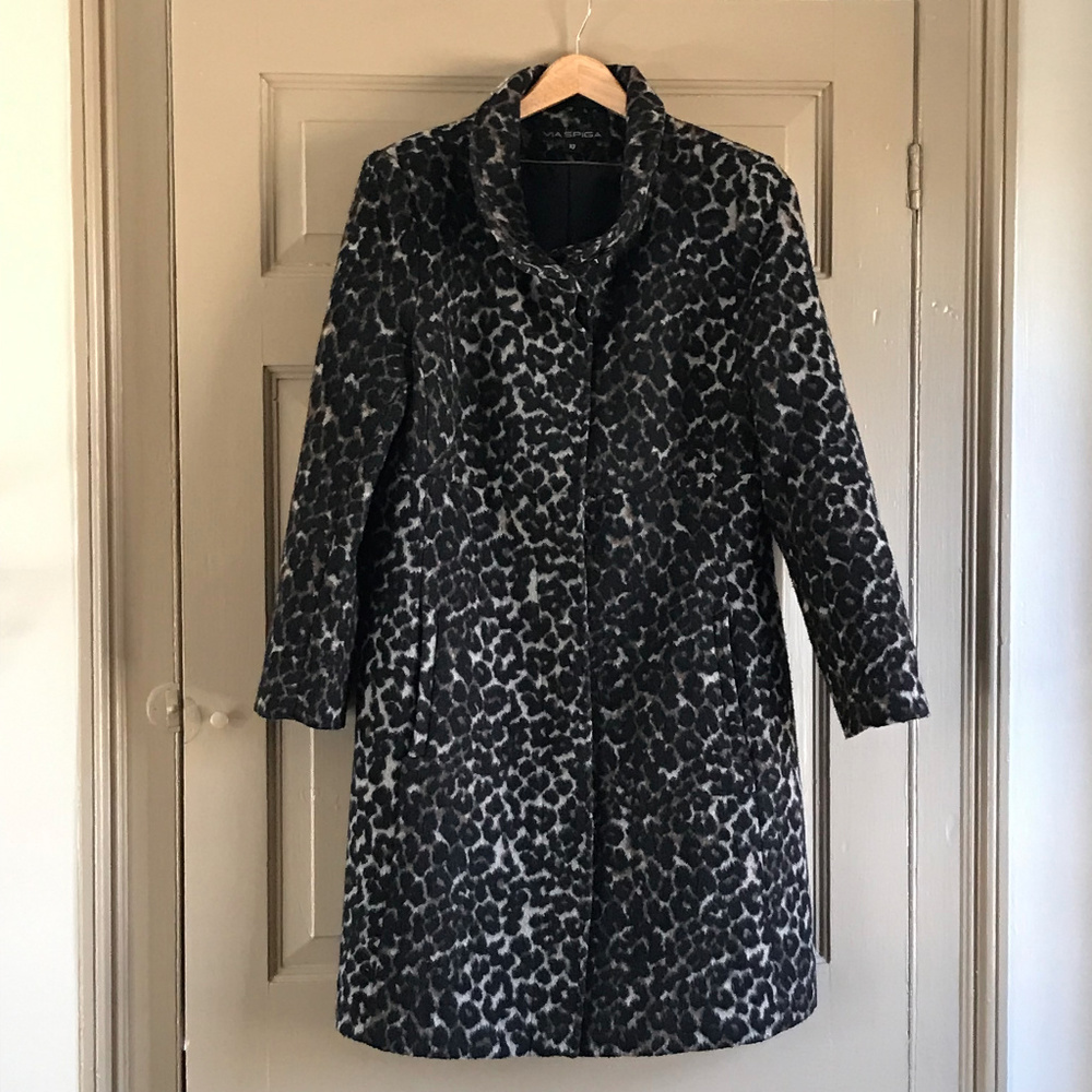 Animal print coat